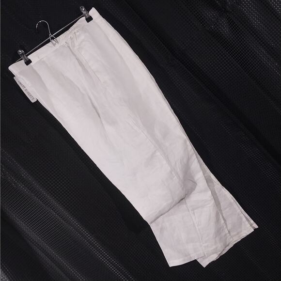 NWT! DANNY ROBERT'S! 100% FINE WHITE LINEN WIDE LEG PANTS, SLACKS! SZ 2X - Picture 12 of 12